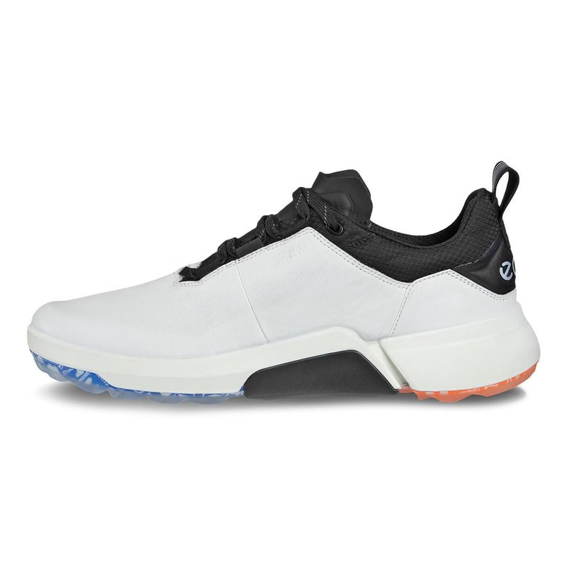 Ecco Biom H4 męskie buty golfowe, biało/czarne