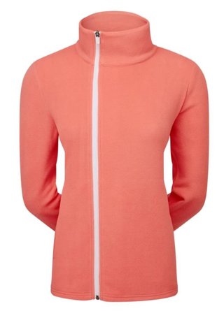 Footjoy Asymmetric Full-Zip Fleece damska bluza, pomarańczowa