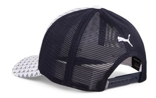 Puma Palms Trucker P męska czapka z daszkiem, biało/granatowa