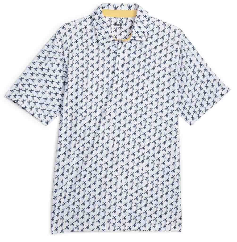 Puma Mattr Palms męskie polo, biało/granatowe