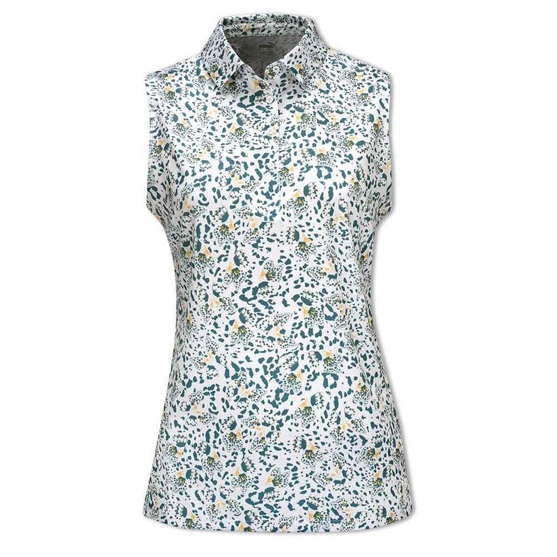 Puma Mattr Mariposa damskie polo, niebieskie
