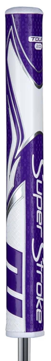 SuperStroke Zenergy Tour 2.0 putter grip, fioletowo/biały