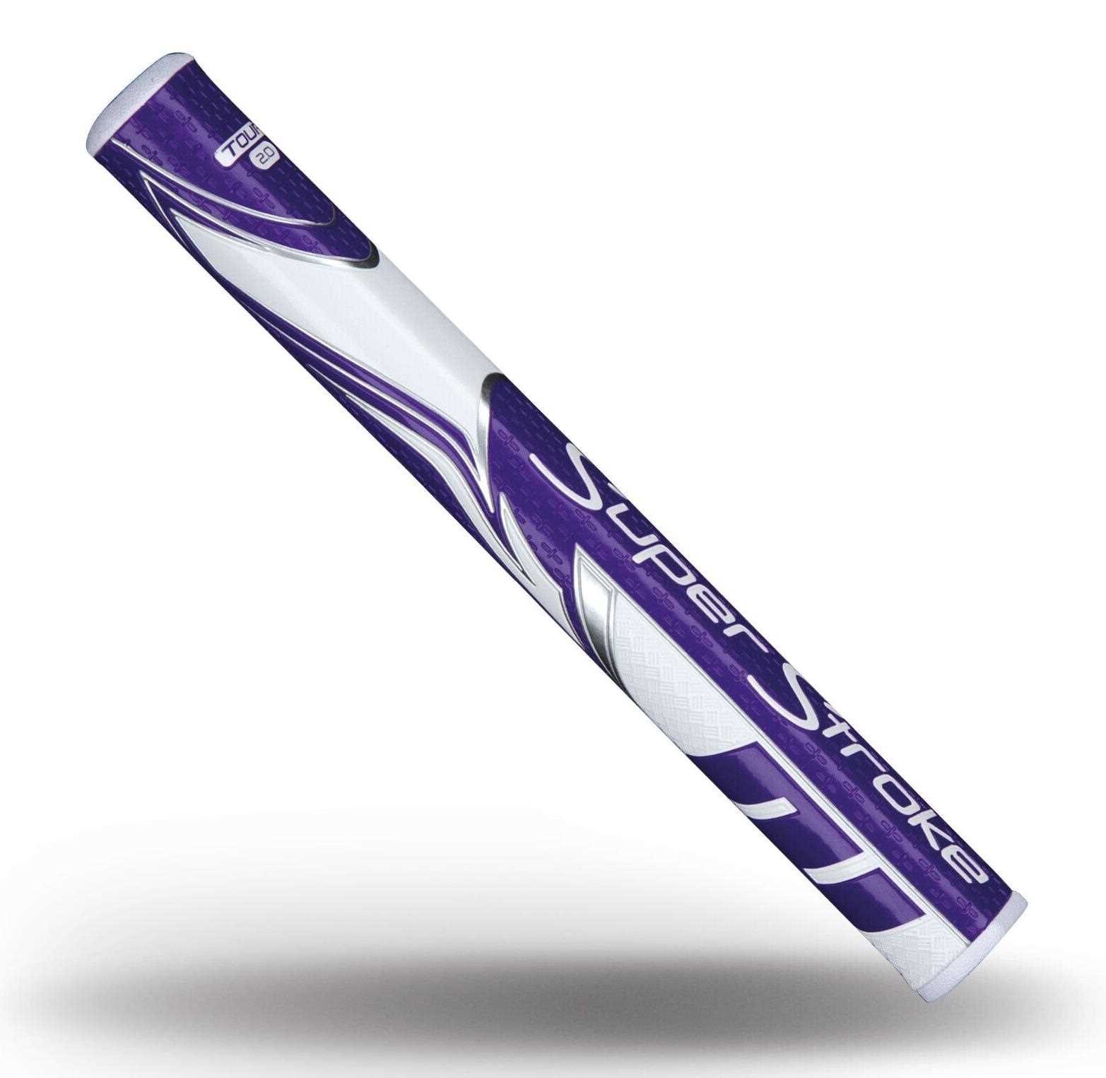 SuperStroke Zenergy Tour 2.0 putter grip, fioletowo/biały