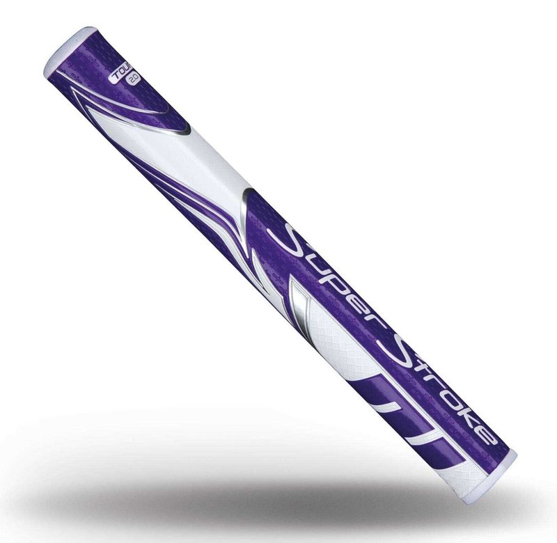 SuperStroke Zenergy Tour 2.0 putter grip, fioletowo/biały