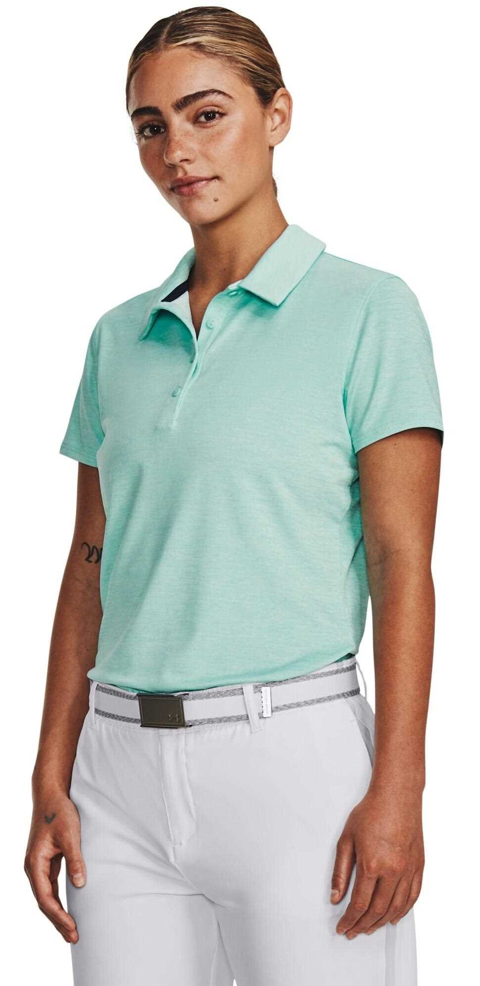 Under Armour Zinger Playoff damskie polo, neo turquoise