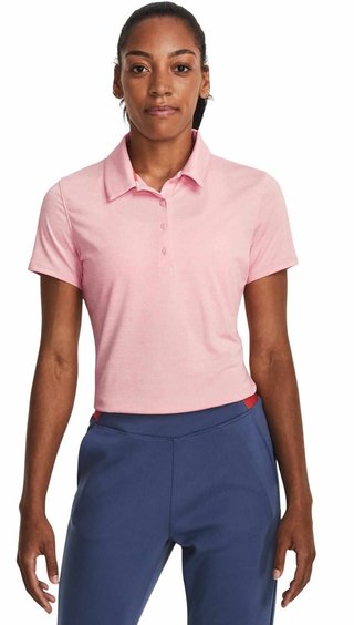 Under Armour Zinger Playoff damskie polo, jasno różowe