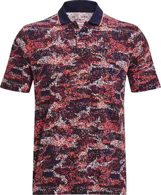 Under Armour Iso-Chill Edge męskie polo, granatowo/czerwone