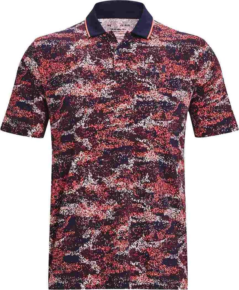 Under Armour Iso-Chill Edge męskie polo, granatowo/czerwone