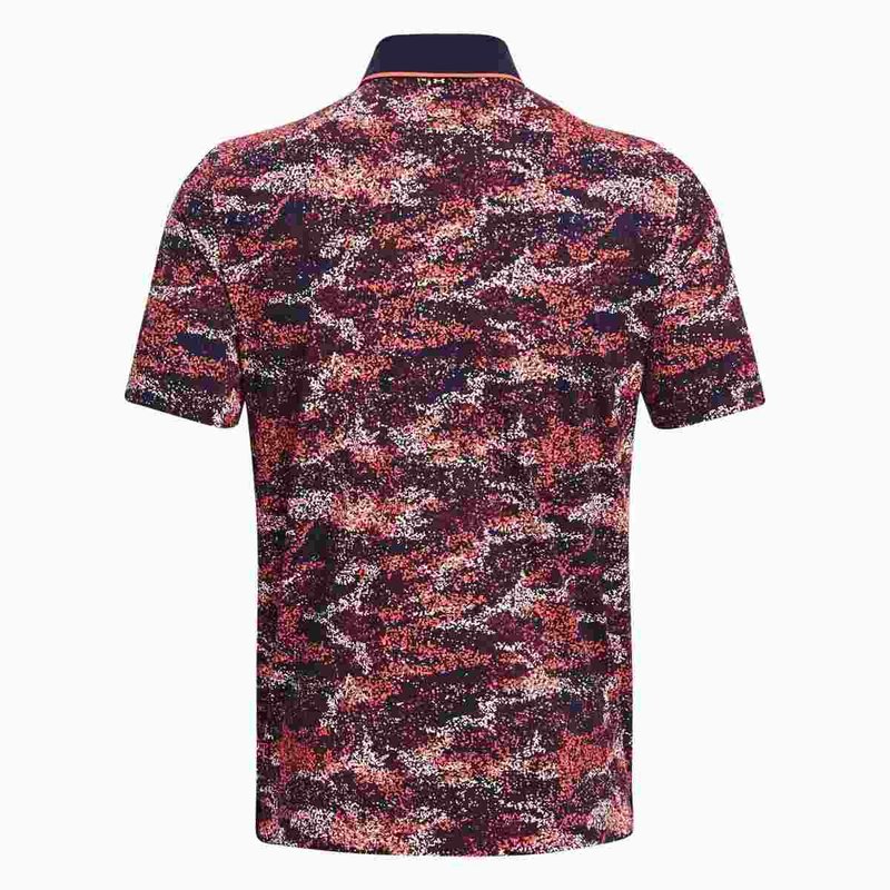 Under Armour Iso-Chill Edge męskie polo, granatowo/czerwone