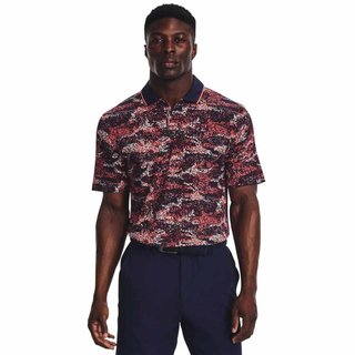 Under Armour Iso-Chill Edge męskie polo, granatowo/czerwone