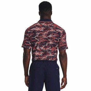 Under Armour Iso-Chill Edge męskie polo, granatowo/czerwone