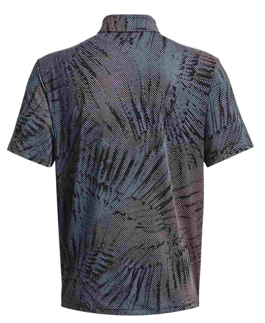 Under Armour Playoff 3.0 Printed męskie polo, czarno/różowe