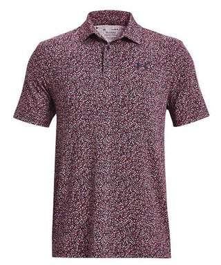 Under Armour Playoff 3.0 Printed męskie polo, granatowo/czerwone