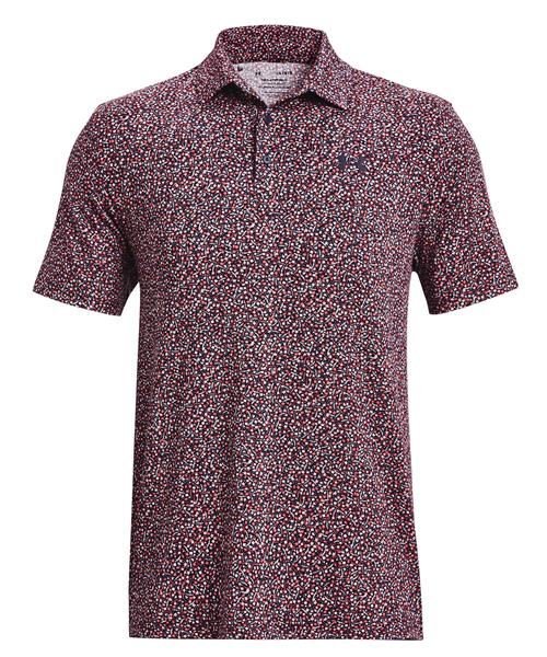 Under Armour Playoff 3.0 Printed męskie polo, granatowo/czerwone