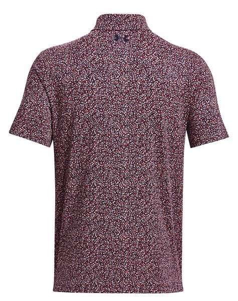 Under Armour Playoff 3.0 Printed męskie polo, granatowo/czerwone