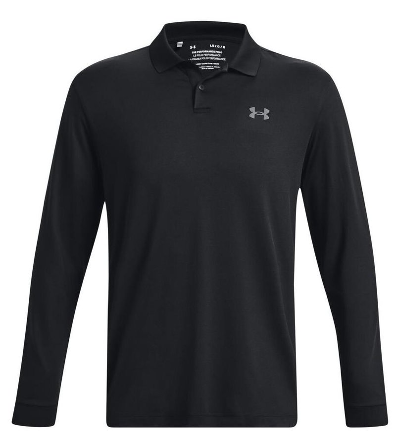 Under Armour Performance 3.0 męskie polo z długim rękawem, białe
