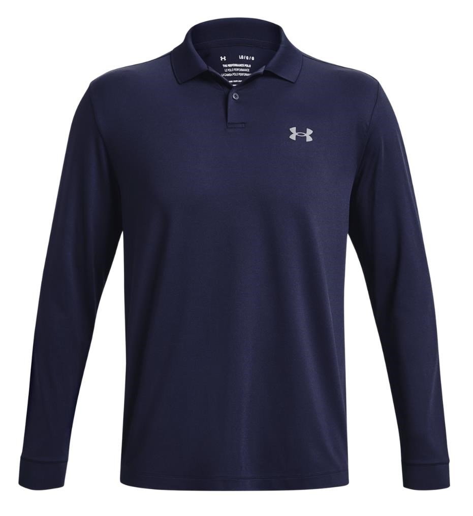 Under Armour Matchplay męskie polo z długim rękawem, granatowe