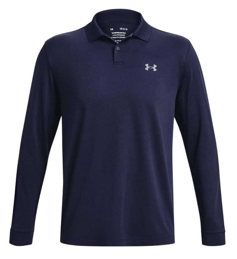 Under Armour Matchplay męskie polo z długim rękawem, granatowe