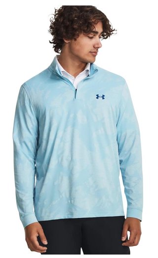 Under Armour Payoff Jacquard 1/4 Zip męska bluza, jasno niebieska