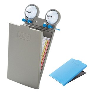 JuCad Scorecard Holder GRP etui na kartę wyników, titanium/niebieskie