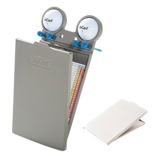 JuCad Scorecard Holder GRP etui na kartę wyników, titanium/białe