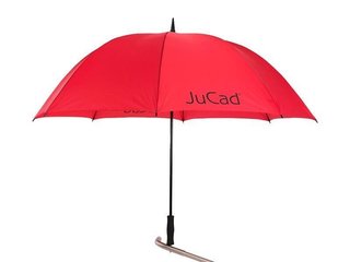 JuCad Golf Umbrella 68" parasol z kołkiem pin, czerwony