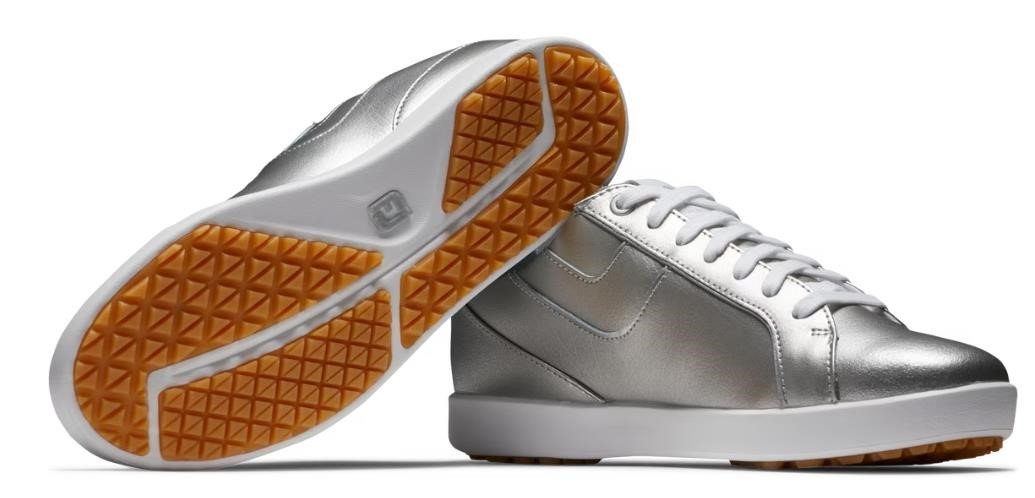 FootJoy Links damskie buty golfowe, srebrne