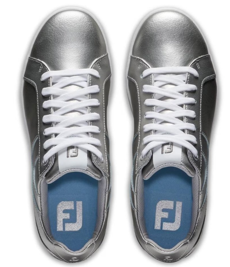 FootJoy Links damskie buty golfowe, srebrne