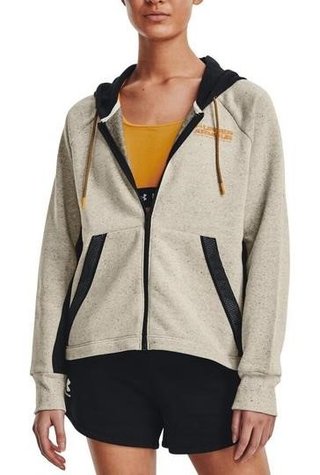 Under Armour + FZ Hoodie bluza damska, brązowa