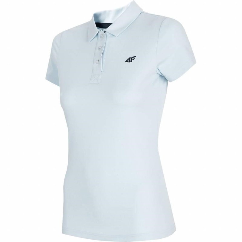 4F damskie polo golfowe, niebieskie