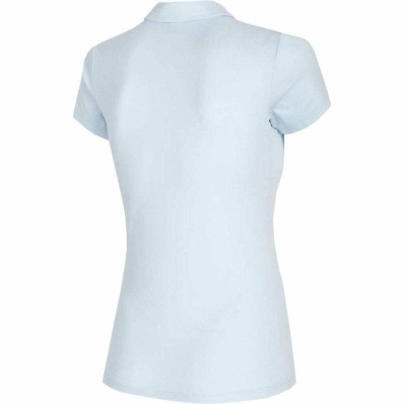 4F damskie polo golfowe, niebieskie