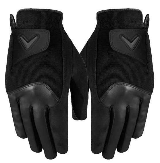 Callaway Rain Spann damskie rękawice golfowe, para, czarne