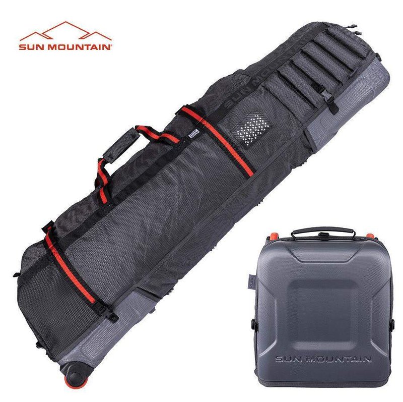 Sun Mountain Kube Travel pokrowiec transportowy, steel/black/rush red