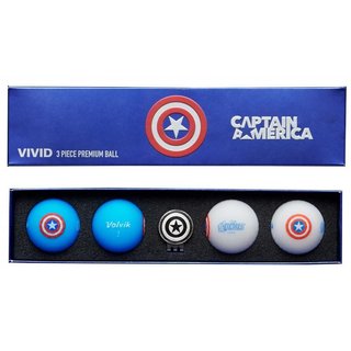 Volvik VIVID Marvel Cpt. America zestaw podarunkowy