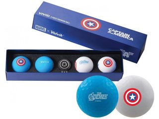 Volvik VIVID Marvel Cpt. America zestaw podarunkowy