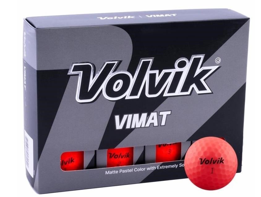 Volvik Vimat piłki golfowe, czerwone