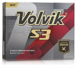 Volvik S3 piłki golfowe, pomarańczowe