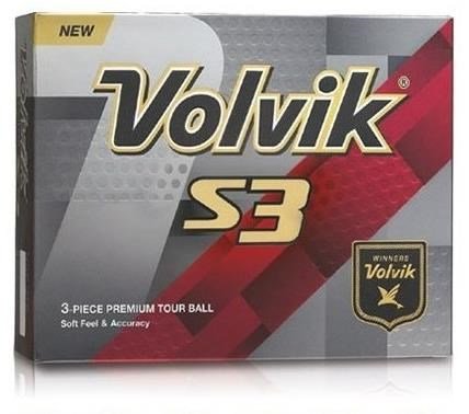 Volvik S3 piłki golfowe, pomarańczowe