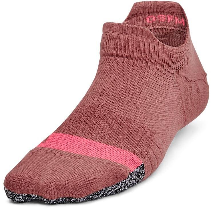 Under Armour Breathe 2 No Show Tab 2pk niskie skarpetki damskie, red fusion