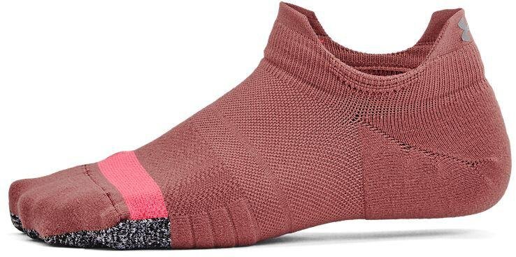 Under Armour Breathe 2 No Show Tab 2pk niskie skarpetki damskie, red fusion