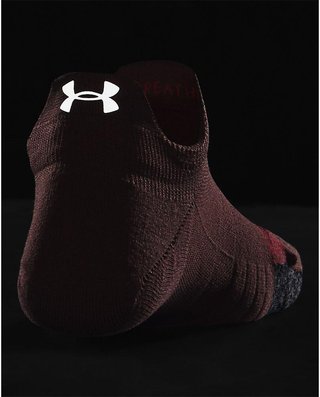 Under Armour Breathe 2 No Show Tab 2pk niskie skarpetki damskie, red fusion