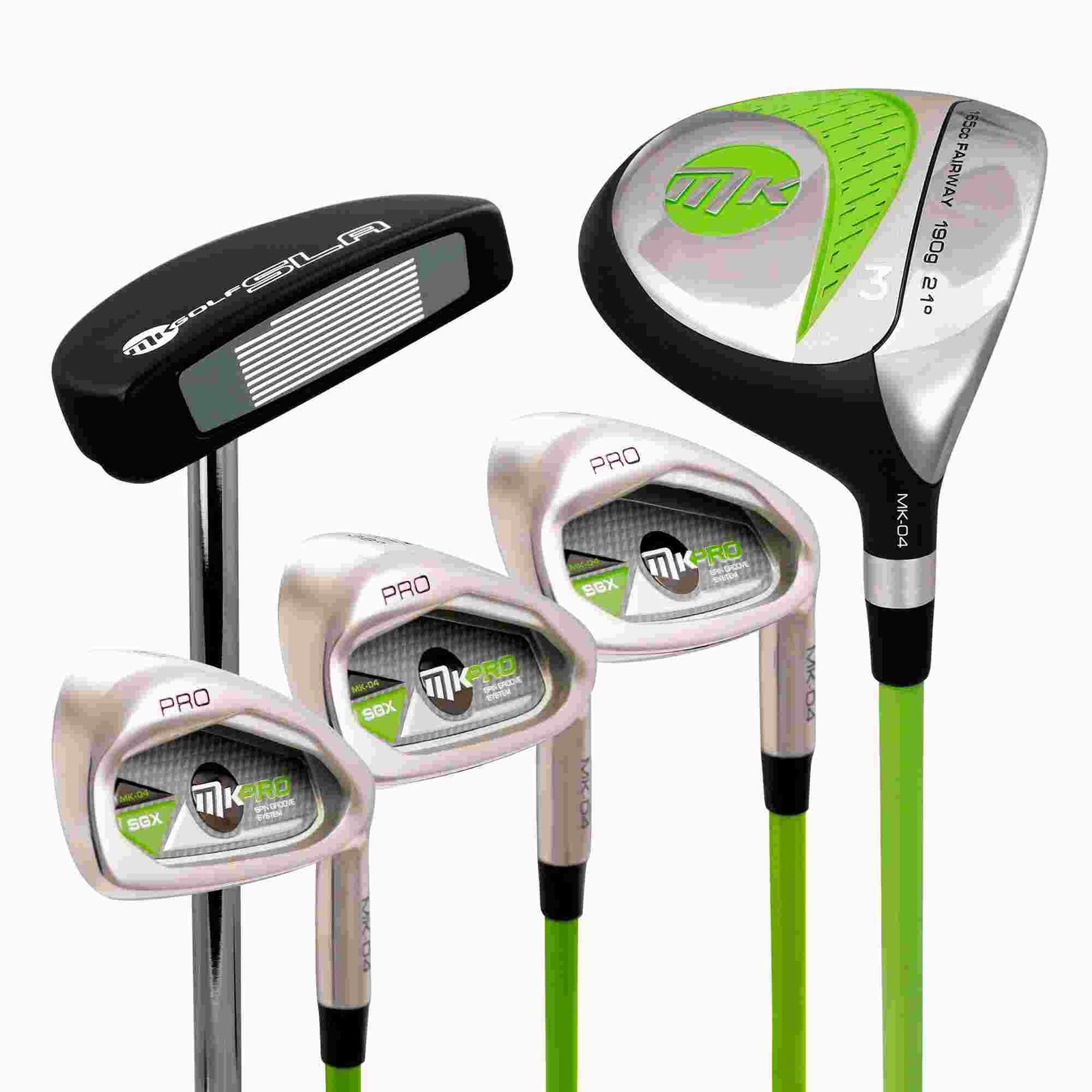 MKids Pro Half (145cm) golfowy zestaw juniorski, zielony