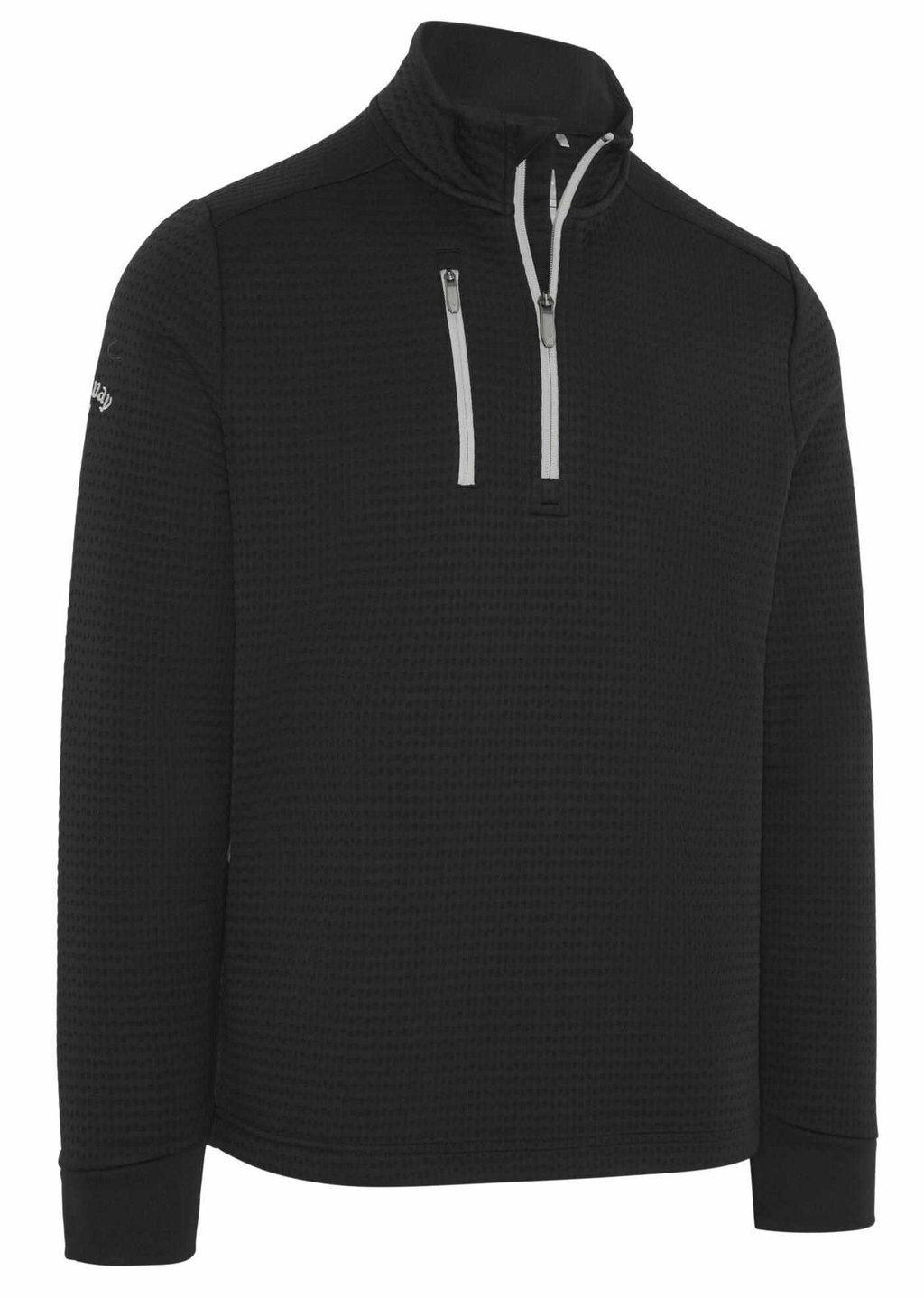 Callaway Textured 1/4 Zip Fleece męska bluza, czarna