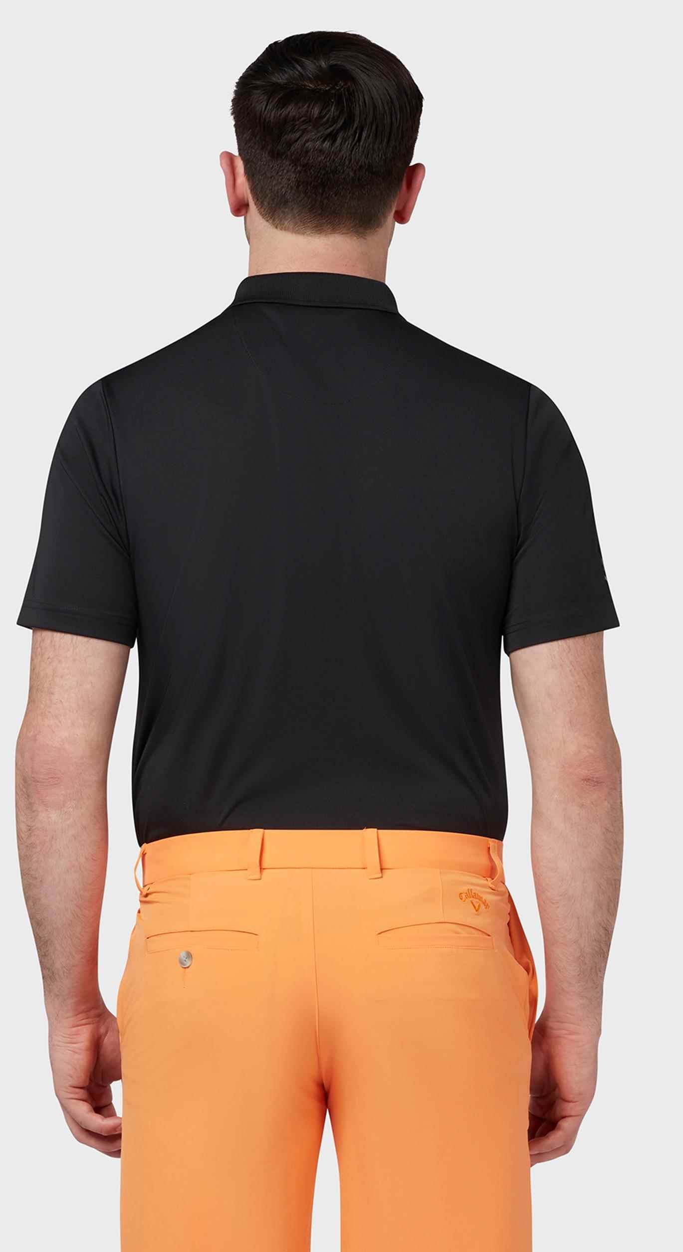 Callaway Tournament Chest Logo męskie polo, czarne