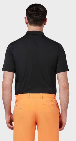 Callaway Tournament Chest Logo męskie polo, czarne