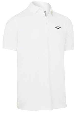 Callaway Tournament Chest Logo męskie polo, białe