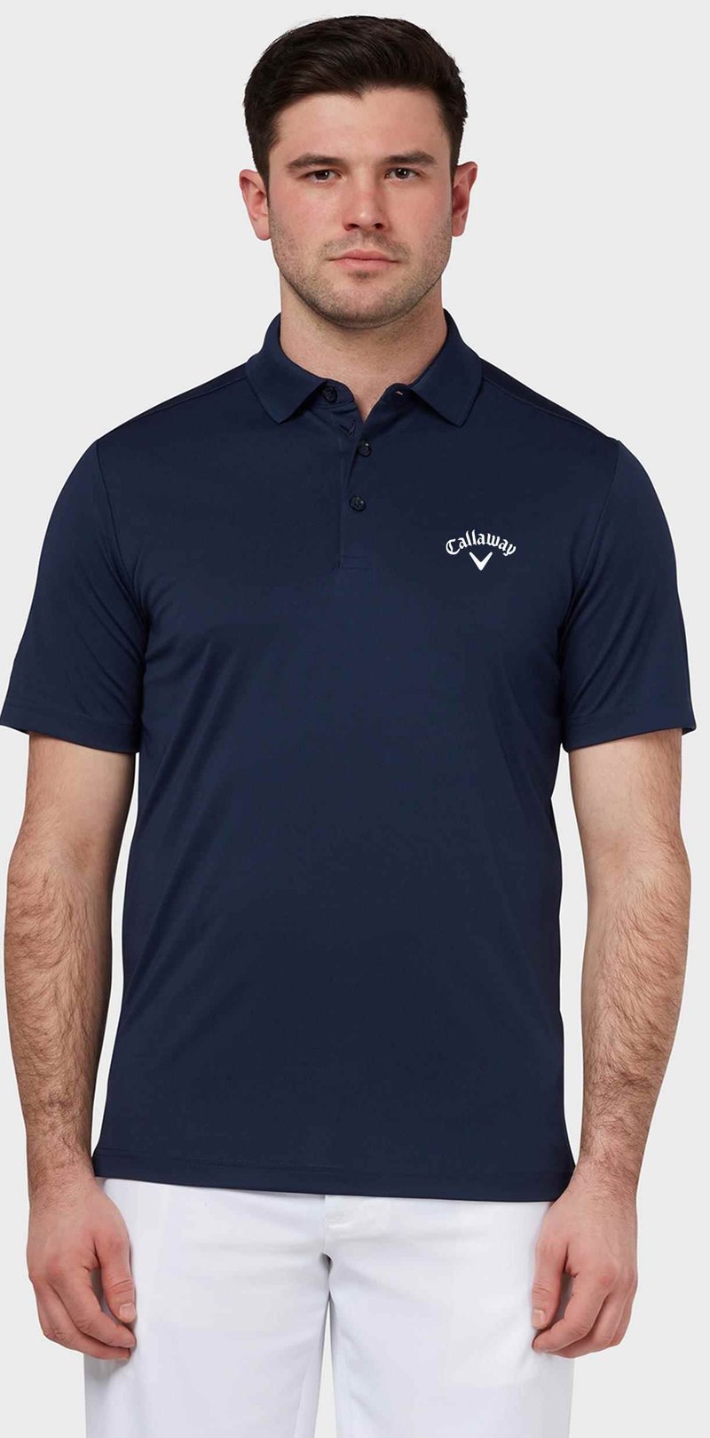 Callaway Tournament Chest Logo męskie polo, granatowe