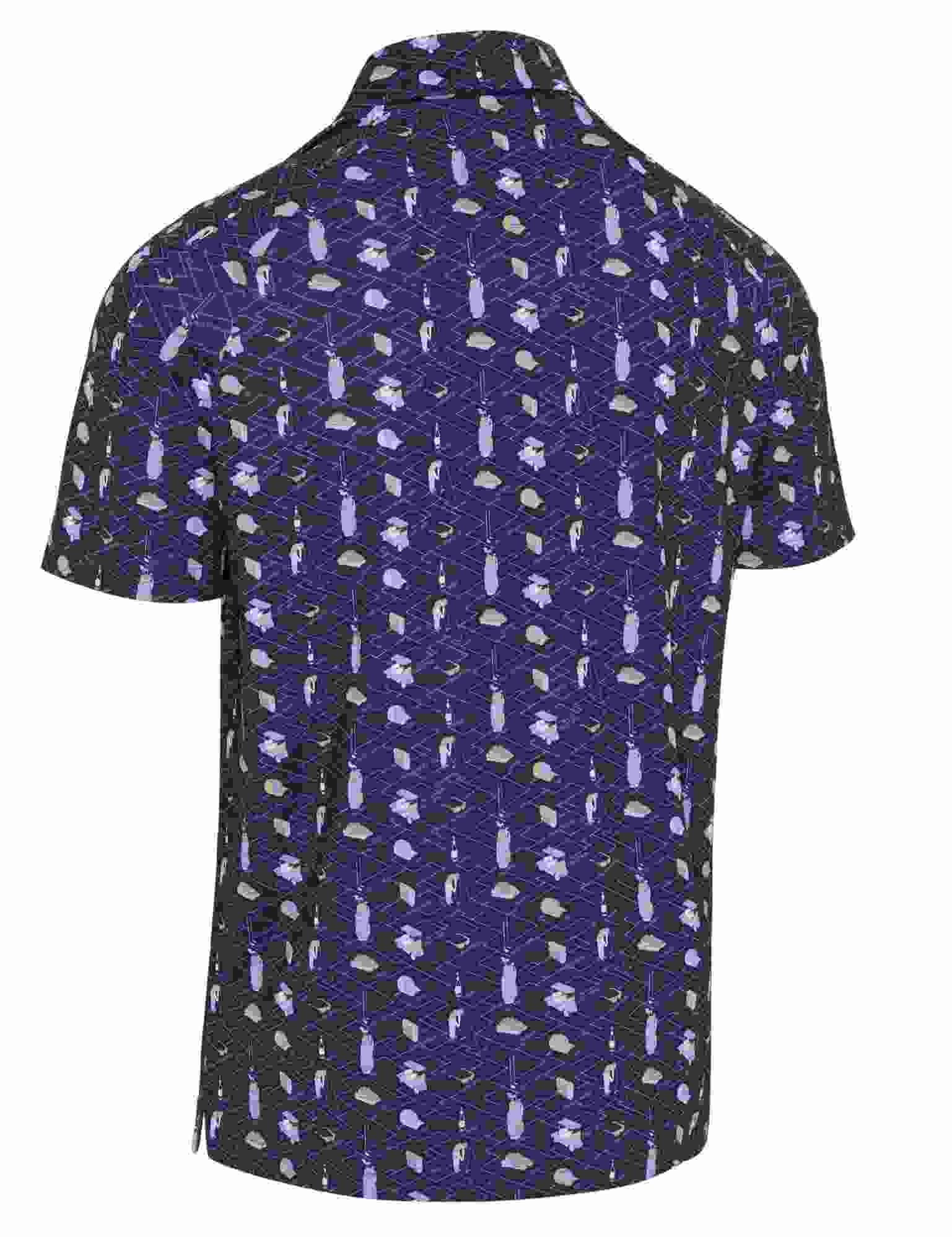 Callaway All Over Go męskie polo, granatowe