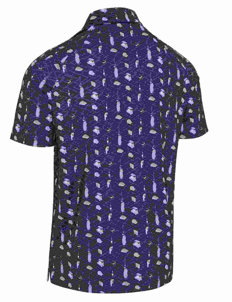 Callaway All Over Go męskie polo, granatowe