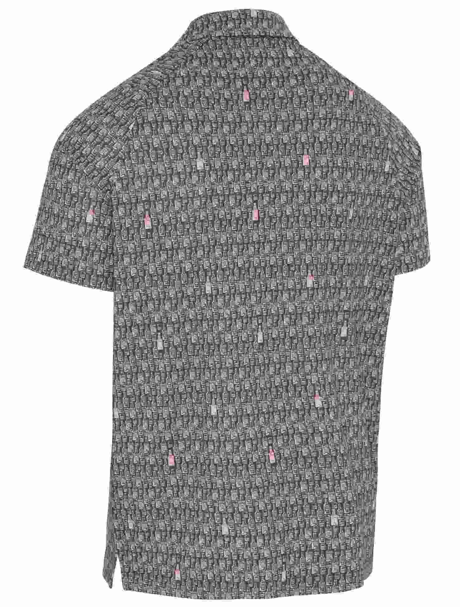 Callaway All-Over Scotch Novelty Print męskie polo, szare